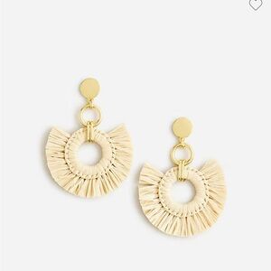 J Crew raffia earring. NWOT